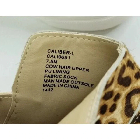 Steve Madden 7.5M Women's Animal Cheetah Print Side Zip Ankle Fashion Sneakers - Picture 4 of 12